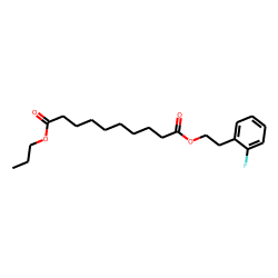 Sebacic acid, 2-(2-fluorophenyl)ethyl propyl ester