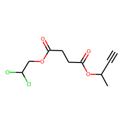 Succinic acid, but-3-yn-2-yl 2,2-dichloroethyl ester