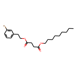 Succinic acid, 3-bromophenethyl nonyl ester