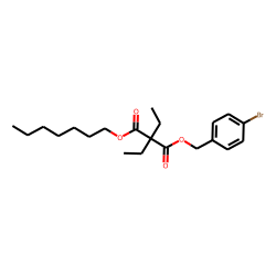 Diethylmalonic acid, 4-bromobenzyl heptyl ester