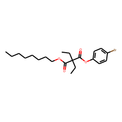 Diethylmalonic acid, 4-bromophenyl octyl ester