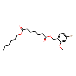 Pimelic acid, 4-bromo-2-methoxybenzyl hexyl ester