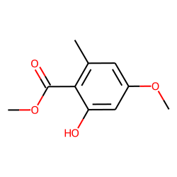 Benzoic acid, 2-hydroxy-4-methoxy-6-methyl-, methyl ester
