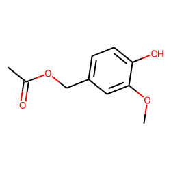 Benzenemehanol, 4-hydroxy-3-methoxy, acetate