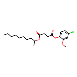 Succinic acid, dec-2-yl 4-chloro-2-methoxyphenyl ester