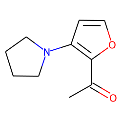 2-Acetyl-3-(1-pyrrolidinyl)furan