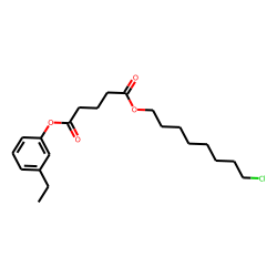 Glutaric acid, 8-chlorooctyl 3-ethylphenyl ester