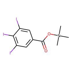 Benzoic acid, 3,4,5-triiodo, TMS