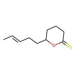 (E)-6-(pent-3-enyl)-tetrahydropyran-2-thione