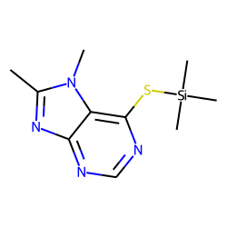 Purine, 8,9-dimethyl-6-mercapto, TMS