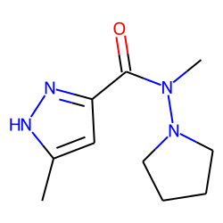 5-Methyl-2H-pyrazole-3-carboxylic acid, 1-methyl-2,2-tetramethylene hydrazide