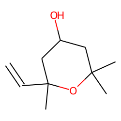 (-)-2,6,6-Trimethyl-2-vinyl-4-hydroxy- tetrahydropyran