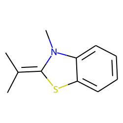 Benzothiazoline, 2-isopropylidene-3-methyl-