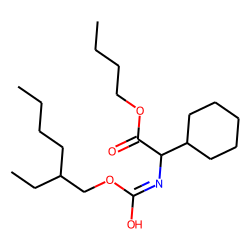 Glycine, 2-cyclohexyl-N-(2-ethylhexyl)oxycarbonyl-, butyl ester
