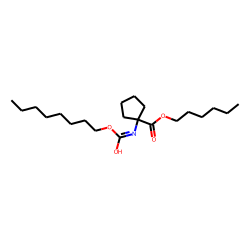 1-Aminocyclopentanecarboxylic acid, N-(octyloxycarbonyl)-, hexyl ester