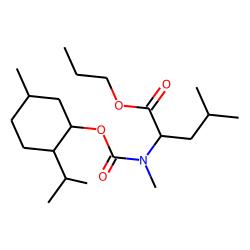L-Leucine, N-methyl-N-((1R)-(-)-menthyloxycarbonyl)-, propyl ester