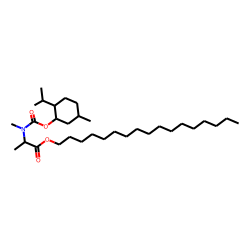 DL-Alanine, N-methyl-N-((1R)-(-)-menthyloxycarbonyl)-, heptadecyl ester