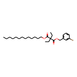 Diethylmalonic acid, 3-bromobenzyl tridecyl ester