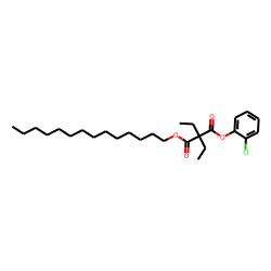 Diethylmalonic acid, 2-chlorophenyl tetradecyl ester