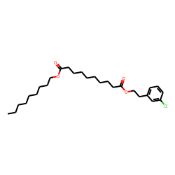 Sebacic acid, 3-chlorophenethyl nonyl ester
