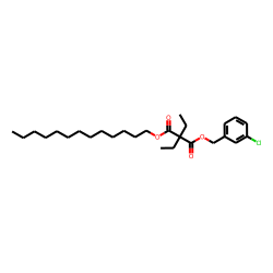 Diethylmalonic acid, 3-chlorobenzyl tridecyl ester