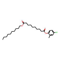 Sebacic acid, 4-chloro-2-methylphenyl decyl ester