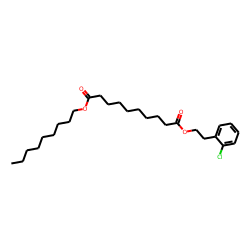 Sebacic acid, 2-chlorophenethyl nonyl ester