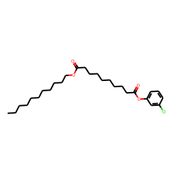 Sebacic acid, 3-chlorophenyl undecyl ester