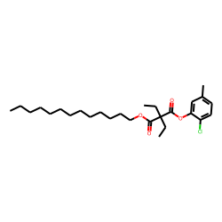 Diethylmalonic acid, 2-chloro-5-methylphenyl tridecyl ester