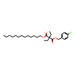 Diethylmalonic acid, 4-chlorobenzyl tridecyl ester