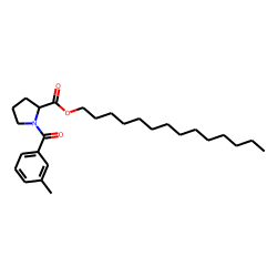 L-Proline, N-(3-methylbenzoyl)-, tetradecyl ester
