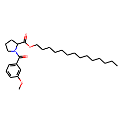 L-Proline, N-(3-methoxybenzoyl)-, tetradecyl ester