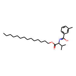 L-Valine, N-(3-methylbenzoyl)-, tetradecyl ester