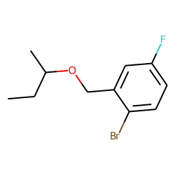 2-Bromo-5-fluorobenzyl alcohol, 1-methylpropyl ether