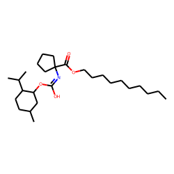 1-Aminocyclopentanecarboxylic acid, N-((1R)-(-)-menthyloxycarbonyl)-, decyl ester