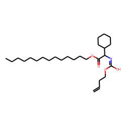 Glycine, 2-cyclohexyl-N-(but-3-en-1-yl)oxycarbonyl-, tetradecyl ester