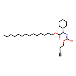 Glycine, 2-cyclohexyl-N-(but-3-yn-1-yl)oxycarbonyl-, tetradecyl ester