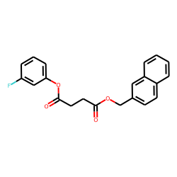 Succinic acid, naphth-2-ylmethyl 3-fluorophenyl ester