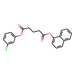Glutaric acid, 3-chlorophenyl 1-naphthyl ester