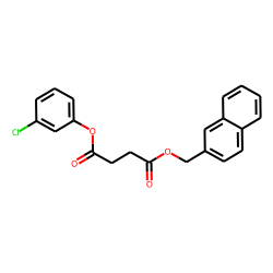 Succinic acid, naphth-2-ylmethyl 3-chlorophenyl ester