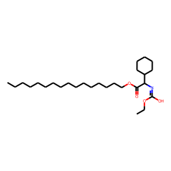 Glycine, 2-cyclohexyl-N-ethoxycarbonyl-, hexadecyl ester