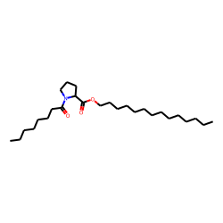 L-Proline, N-(octanoyl)-, tetradecyl ester