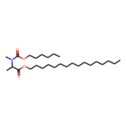 DL-Alanine, N-methyl-N-hexyloxycarbonyl-, hexadecyl ester