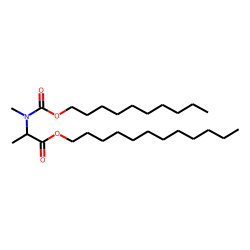 DL-Alanine, N-methyl-N-decyloxycarbonyl-, dodecyl ester