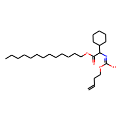 Glycine, 2-cyclohexyl-N-(but-3-en-1-yl)oxycarbonyl-, tridecyl ester