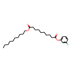 Sebacic acid, decyl 3-fluorophenyl ester