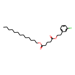 Glutaric acid, 2-(3-chlorophenyl)ethyl tridecyl ester