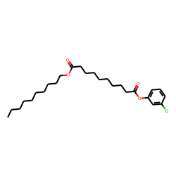 Sebacic acid, 3-chlorophenyl decyl ester