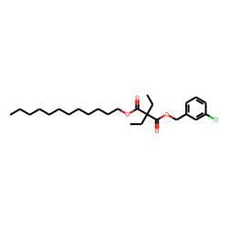 Diethylmalonic acid, 3-chlorobenzyl dodecyl ester
