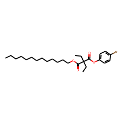 Diethylmalonic acid, 4-bromophenyl tridecyl ester